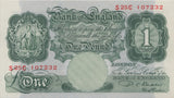 ONE POUND BANKNOTE BEALE REF £1-35 - £1 BANKNOTE - Cambridgeshire Coins