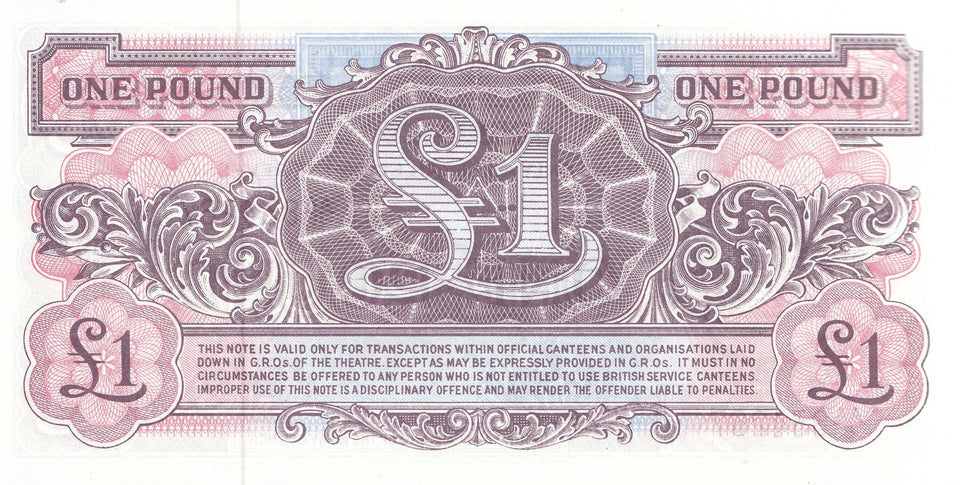 ONE POUND BANKNOTE BRITISH MILITARY FORCES REF 1150 - World Banknotes - Cambridgeshire Coins
