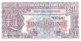 ONE POUND BANKNOTE BRITISH MILITARY FORCES REF 1150 - World Banknotes - Cambridgeshire Coins