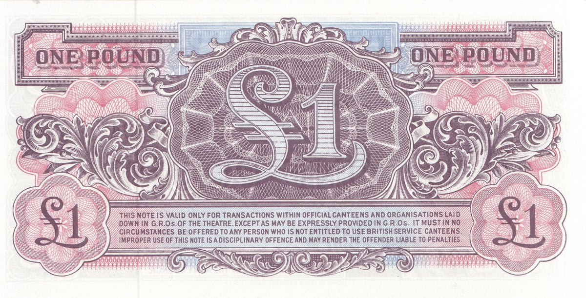 ONE POUND BANKNOTE BRITISH MILITARY REF 1132 World Banknotes ...