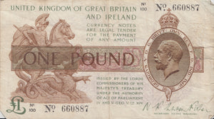 ONE POUND BANKNOTE FISHER REF £1-93 - £1 BANKNOTE - Cambridgeshire Coins