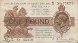 ONE POUND BANKNOTE FISHER REF £1-94 - £1 BANKNOTE - Cambridgeshire Coins
