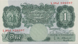 ONE POUND BANKNOTE O'BRIEN REF £1-4 - £1 BANKNOTE - Cambridgeshire Coins
