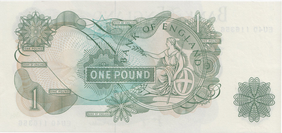 ONE POUND BANKNOTE PAGE REF £1-41 - £1 BANKNOTE - Cambridgeshire Coins