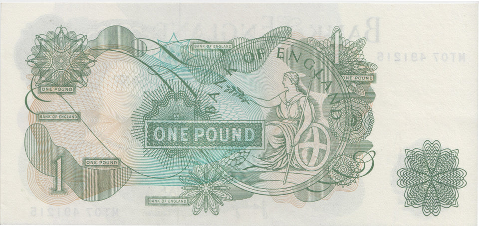 ONE POUND BANKNOTE PAGE REF £1-42 - £1 BANKNOTE - Cambridgeshire Coins