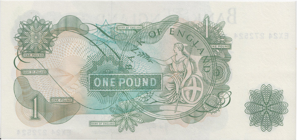 ONE POUND BANKNOTE PAGE REF £1-43 - £1 BANKNOTE - Cambridgeshire Coins