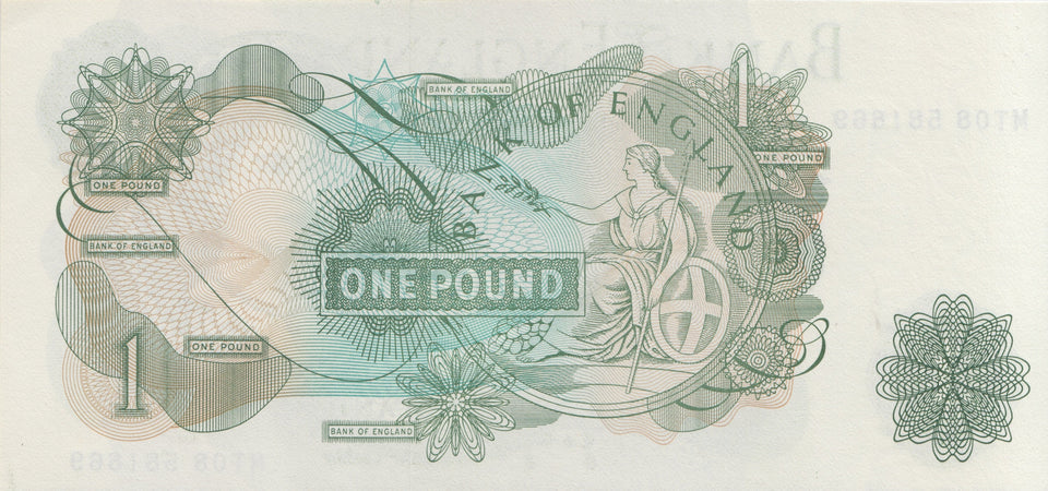 ONE POUND BANKNOTE PAGE REF £1-49 - £1 BANKNOTE - Cambridgeshire Coins