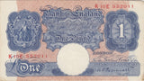 ONE POUND BANKNOTE PEPPIATT REF £1-107 - £1 BANKNOTE - Cambridgeshire Coins
