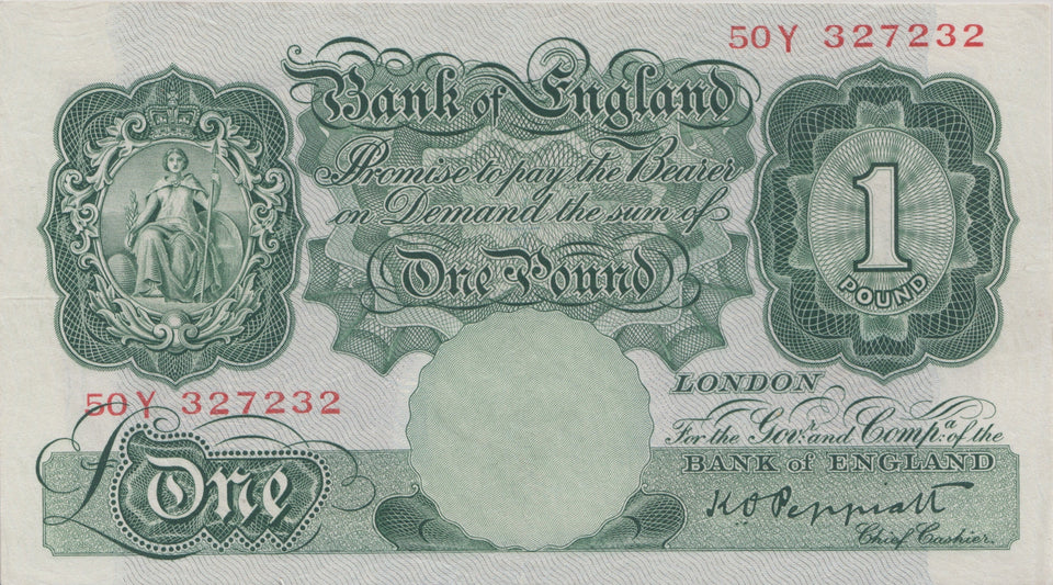 ONE POUND BANKNOTE PEPPIATT REF £1-23 - £1 BANKNOTE - Cambridgeshire Coins