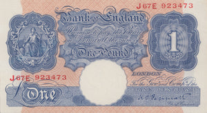 ONE POUND BANKNOTE PEPPIATT REF £1-61 - £1 BANKNOTE - Cambridgeshire Coins