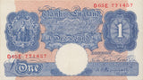 ONE POUND BANKNOTE PEPPIATT REF £1-80 - £1 BANKNOTE - Cambridgeshire Coins
