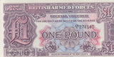 ONE POUND BRITISH ARMED FORCES ENGLISH BANKNOTE REF 180 - WORLD BANKNOTES - Cambridgeshire Coins
