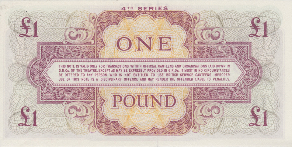 ONE POUND BRITISH FORCES BANKNOTE GREAT BRITAIN REF 734 - World Banknotes - Cambridgeshire Coins