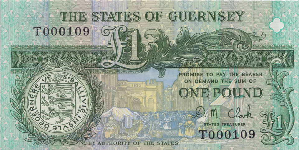 ONE POUND GUERNSEY BANKNOTE REF 1499 - £1 BANKNOTE - Cambridgeshire Coins