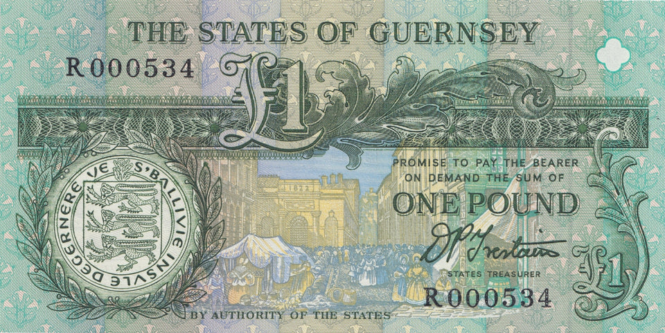 ONE POUND GUERNSEY BANKNOTE REF 1508 - World Banknotes - Cambridgeshire Coins