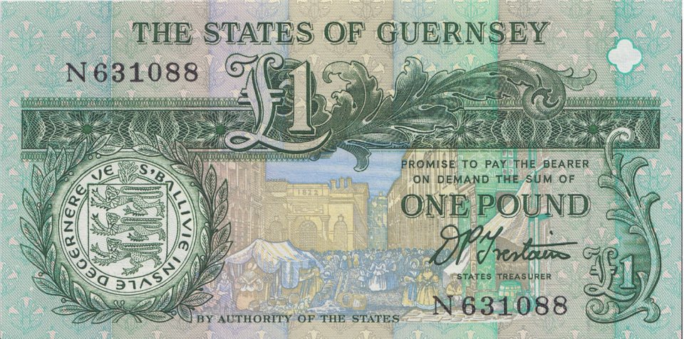 ONE POUND GUERNSEY BANKNOTE REF 1509 - World Banknotes - Cambridgeshire Coins