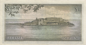 ONE POUND GUERNSEY BANKNOTE REF 166 - £1 BANKNOTE - Cambridgeshire Coins