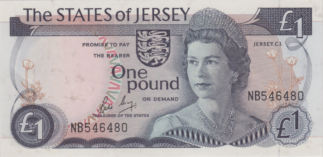 ONE POUND JERSEY BANKNOTE REF 1400 - World Banknotes - Cambridgeshire Coins