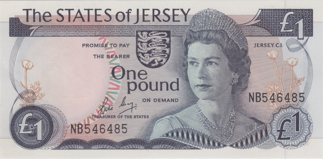 ONE POUND JERSEY BANKNOTE REF 1401 - World Banknotes - Cambridgeshire Coins