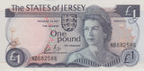 ONE POUND JERSEY BANKNOTE REF 1404 - World Banknotes - Cambridgeshire Coins