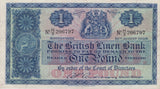 ONE POUND LINEN BANK BANKNOTE REF SCOT-9 - SCOTTISH BANKNOTES - Cambridgeshire Coins