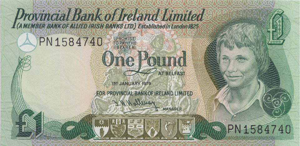 ONE POUND NORTHERN IRELAND BANKNOTE REF IRE-12 - Irish Banknotes - Cambridgeshire Coins