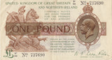 ONE POUND POUND BANKNOTE FISHER REF £1-97 - £1 BANKNOTE - Cambridgeshire Coins
