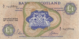 ONE POUND SCOTTISH BANKNOTE FORDE REF SCOT-41 - SCOTTISH BANKNOTES - Cambridgeshire Coins