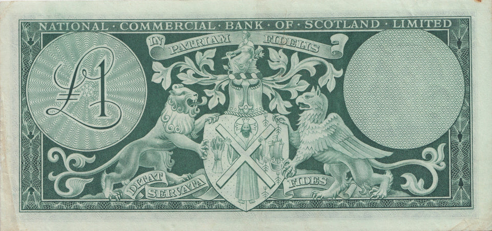 ONE POUND SCOTTISH BANKNOTE REF SCOT-11 - SCOTTISH BANKNOTES - Cambridgeshire Coins