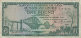 ONE POUND SCOTTISH BANKNOTE REF SCOT-12 - SCOTTISH BANKNOTES - Cambridgeshire Coins