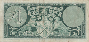 ONE POUND SCOTTISH BANKNOTE REF SCOT-12 - SCOTTISH BANKNOTES - Cambridgeshire Coins