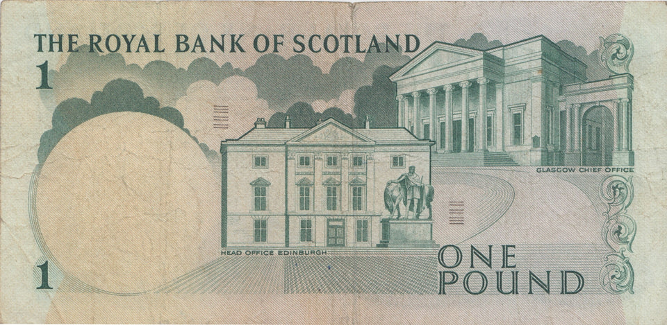 ONE POUND SCOTTISH BANKNOTE REF SCOT-15 - SCOTTISH BANKNOTES - Cambridgeshire Coins