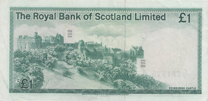 ONE POUND SCOTTISH BANKNOTE REF SCOT-23 - SCOTTISH BANKNOTES - Cambridgeshire Coins