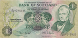 ONE POUND SCOTTISH BANKNOTE REF SCOT-25 - SCOTTISH BANKNOTES - Cambridgeshire Coins