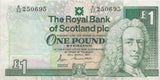 ONE POUND SCOTTISH BANKNOTE REF SCOT-26 - SCOTTISH BANKNOTES - Cambridgeshire Coins