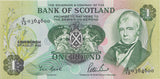 ONE POUND SCOTTISH BANKNOTE REF SCOT-36 - SCOTTISH BANKNOTES - Cambridgeshire Coins