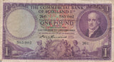 ONE POUND SCOTTISH BANKNOTE REF SCOT-51 - SCOTTISH BANKNOTES - Cambridgeshire Coins