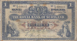 ONE POUND SCOTTISH BANKNOTE REF SCOT-7 - SCOTTISH BANKNOTES - Cambridgeshire Coins