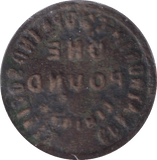 ONE POUND TOKEN - WORLD COINS - Cambridgeshire Coins