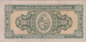 PARAGUAY 50 CENTS BANKNOTE REF 1470 - World Banknotes - Cambridgeshire Coins