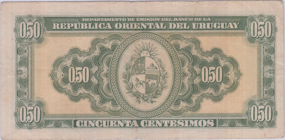 PARAGUAY 50 CENTS BANKNOTE REF 1470 - World Banknotes - Cambridgeshire Coins