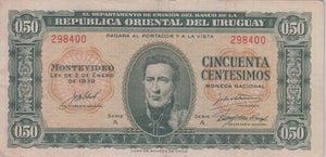 PARAGUAY 50 CENTS BANKNOTE REF 1470 - World Banknotes - Cambridgeshire Coins