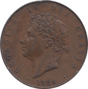 1826 HALFPENNY ( GVF ) 1 - Halfpenny - Cambridgeshire Coins
