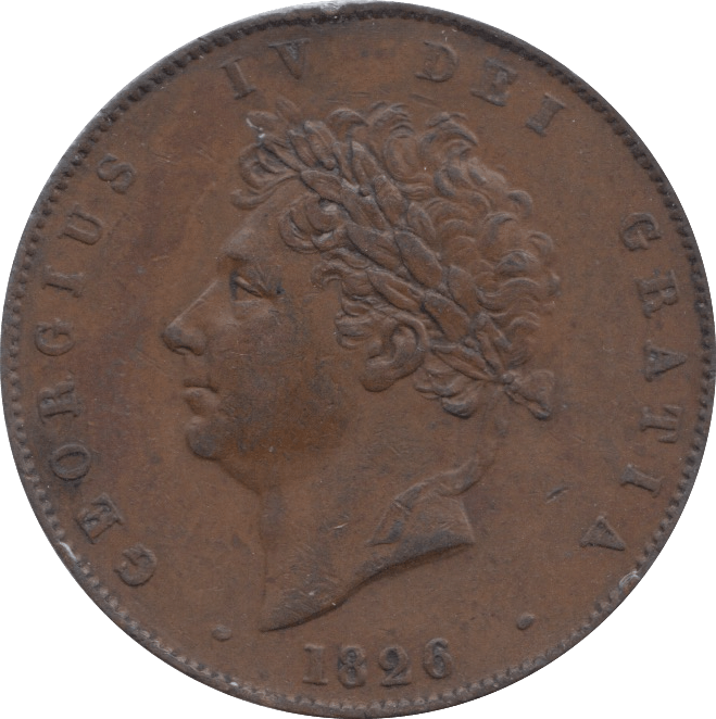 1826 HALFPENNY ( GVF ) 1 - Halfpenny - Cambridgeshire Coins