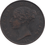 1854 HALFPENNY ( VF ) 1 - Halfpenny - Cambridgeshire Coins