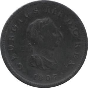 1807 HALFPENNY ( FINE ) 1