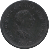 1807 HALFPENNY ( FINE ) 1