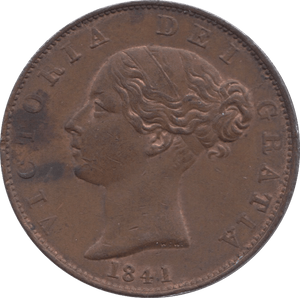 1841 HALFPENNY ( AUNC ) 1 - Halfpenny - Cambridgeshire Coins