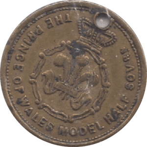 PRINCE OF WALES HALF SOVEREIGN GAMING TOKEN - Token - Cambridgeshire Coins