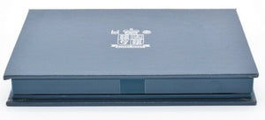 Royal Mint Proof Set Case Only Blue Plastic / Metal Clip - Coin Holders - Cambridgeshire Coins